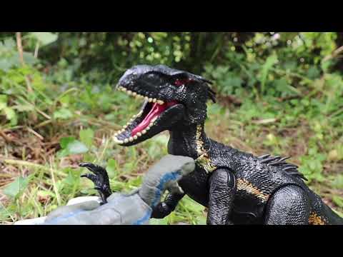 My Jurassic World toys moive blue vs indoraptor part2