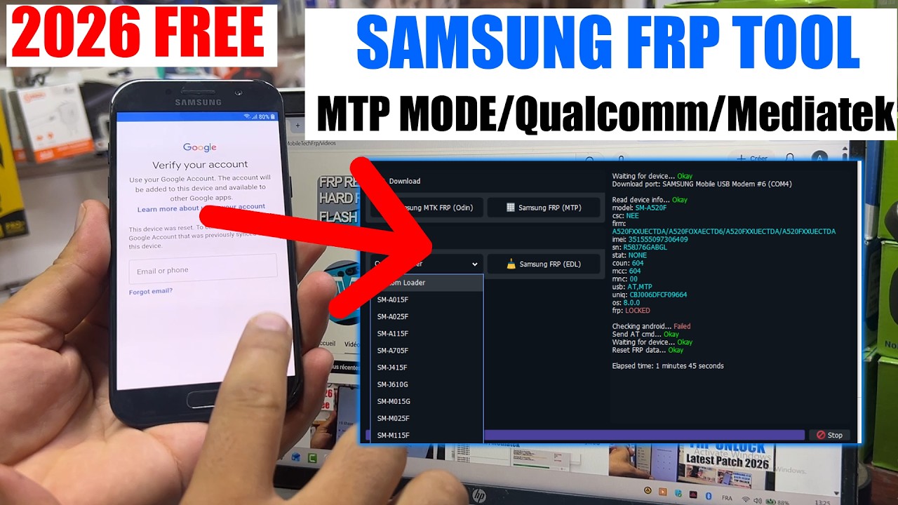 Samsung FRP Tool 2026, Samsung FRP Bypass 100% Working | Samsung FRP Unlock 2026