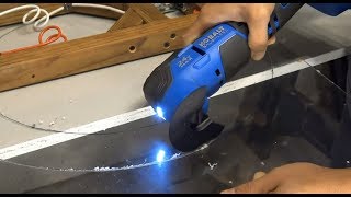 How to cut plexiglass/acrylic fast and easy with an oscillating tool (multi-tool)