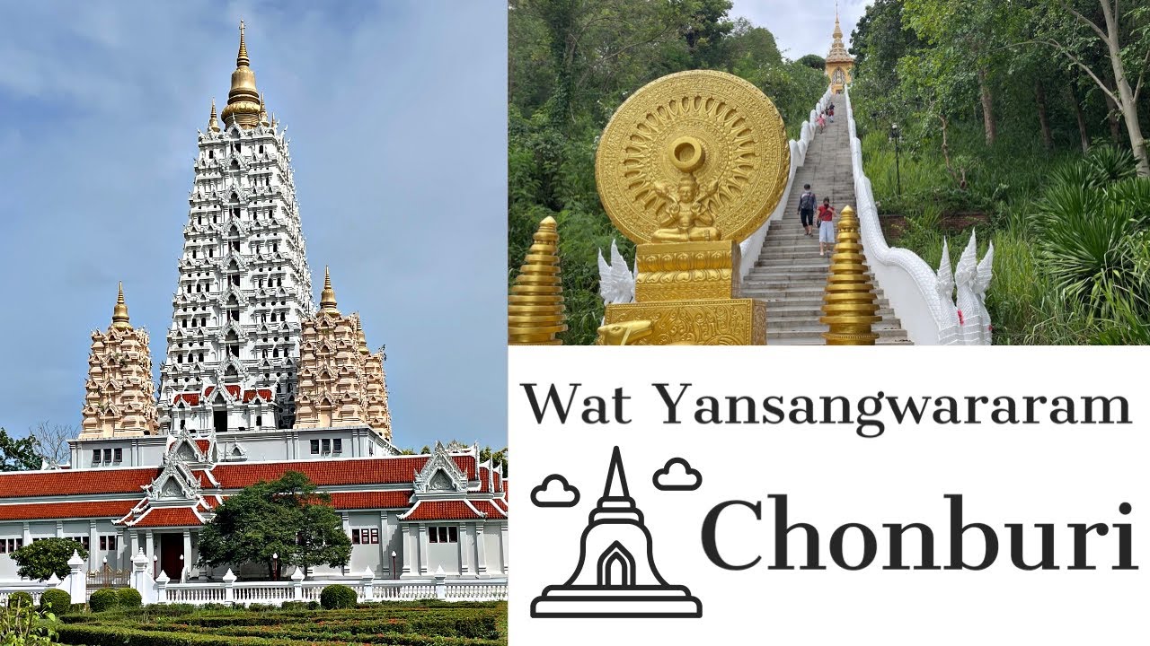 Join a tourist on a captivating exploration of Wat Yansangwararam in this video.