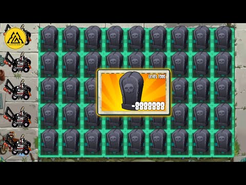 Pvz 2 Challenge - All Plants Power Up vs Gravestone