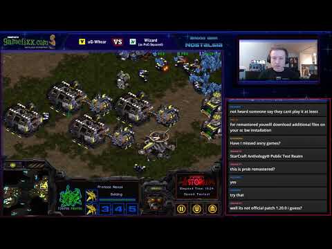 uG-Whear Vs Wizard on Lost Temple (2002 CompUSA 20k Gamefixx Starcraft Ladder Game)