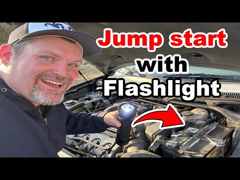 How To Jump Start Car With (FLASHLIGHT) battery pack review .