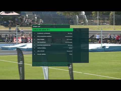 Girls U10 200m Timed Final 1: 2022/23 State Track and Field Championships