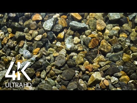 RIVER ROCKS - (8 Hours) Nature Sounds of Water for Destress, Insomnia, Study, Relaxation - 4K Video