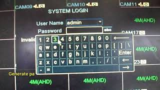 Xmeye dvr/nvr password reset