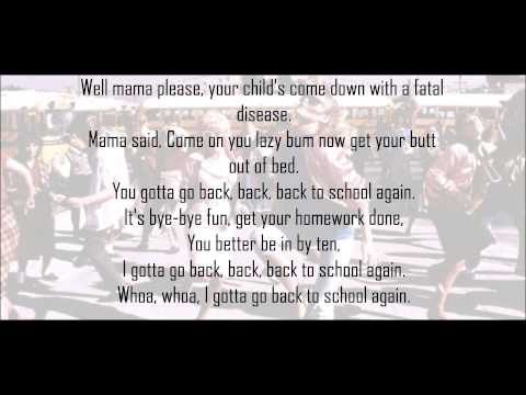 Grease 2 - Back To School Lyrics