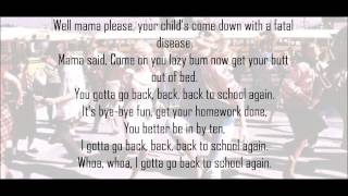 Grease 2 - Back To School Lyrics