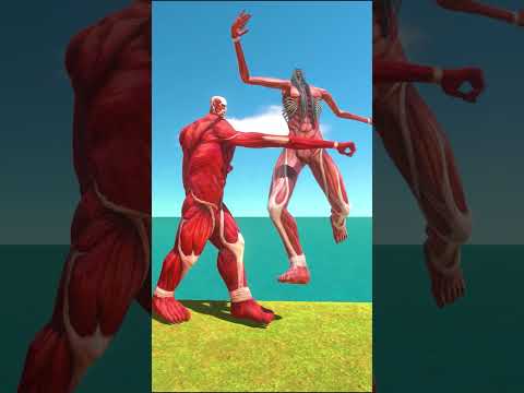 Colossal Titan vs 4 Levels of Eren Titan - ARBS