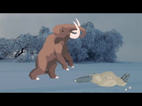 best Dino game - T-Rex Fights Mammoth // dinosaurs en la era de hielo parte 2 - gameplay wolkthough