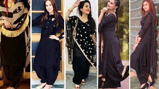 New black punjabi salwar suits designs  - How to s