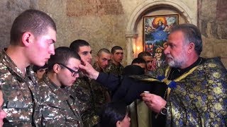 Զինվորների մկրտություն Դադիվանքում