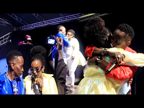 Mc Kats & Fille Kissed on stage - Fille to Kats love you my Husband.. Eno Love Yesinga Walai