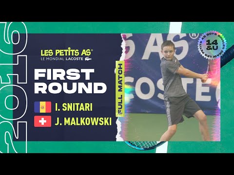 Les Petits As 2016 | Boys First Round | Ilya Snitari vs. Jean-Marc Malkowski