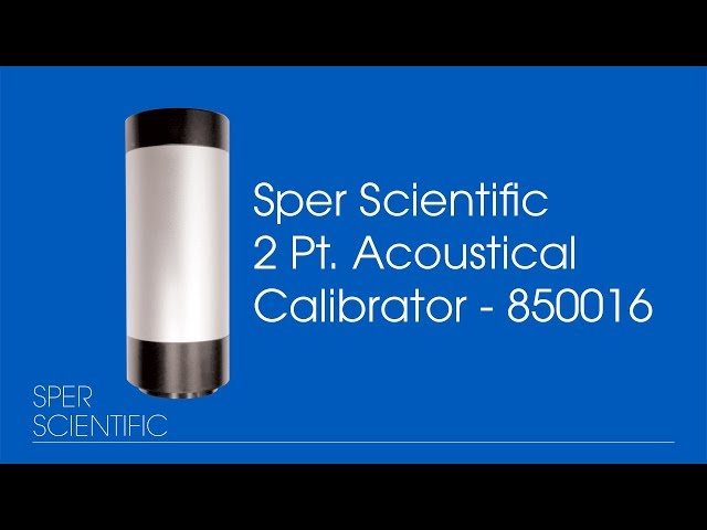 Acoustical Sound Meter Calibration