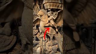 How is it possible?🤯😱 #shorts #pets #lion #ancient #temple #carving #india #ytshorts #indiangods