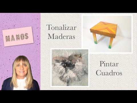 ManosalaObraTv 2020 Programa 28 - Mesita de madera - Cuadro de flores con Texturas