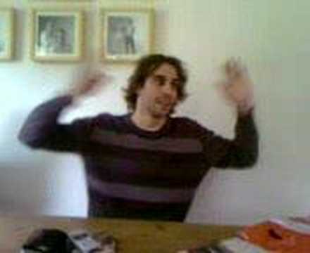 Bradley Hindle showing famous dance move