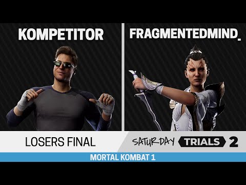 Saturday Trials 2 MK1 Losers Final - Kompetitor (Johnny Cage) vs Fragmentedmind_ (Ashrah)