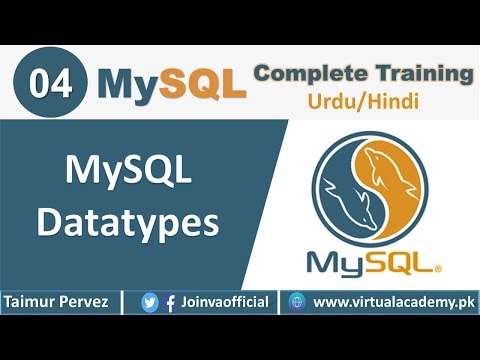 Datatypes | MySQL Datatypes | MySQL Complete Training | 04