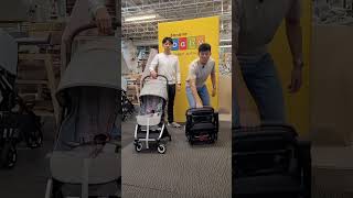 so easy to open and close with these travel strollers. Features Joolz Aer+ and Cybex Orfeo