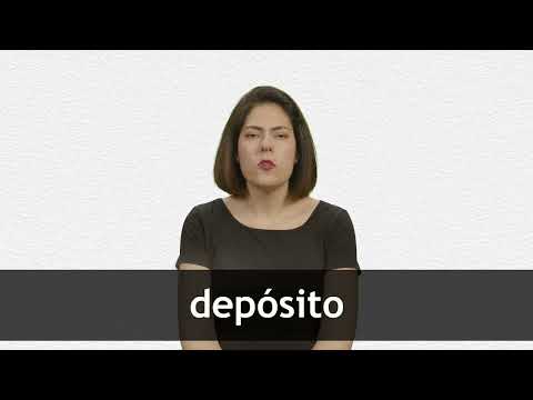 How to pronounce DEPÓSITO in European Spanish