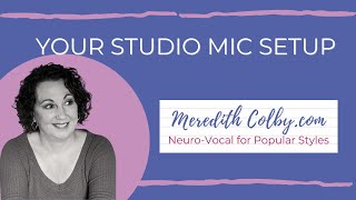 Video thumbnail for Your Studio Mic Setup for Behringer B105D by Meredith Colby