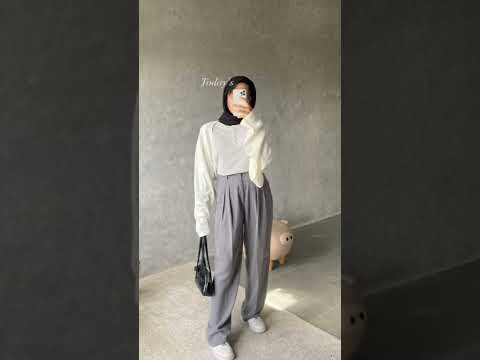 Kulot grey ini jadi pilihan tepat untuk OOTD kamu! Gaya santai tapi tetap stylish ✨👖