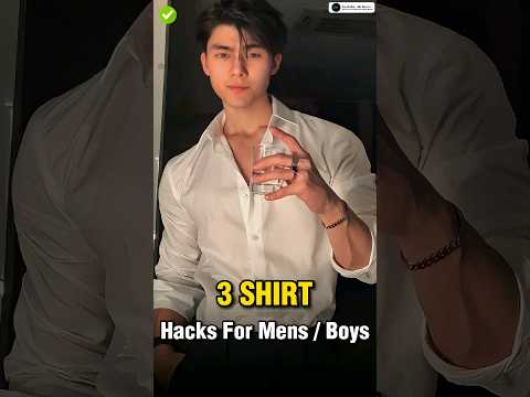 3 Shirts Hacks Every Men Should Know ✅ || #shorts #viral