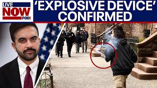NYPD says ‘improvised explosive’ thrown into crowd near mayor’s residence