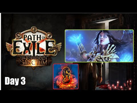 [Path of Exile 3.20] Raise Zombie Necromancer Day 3 Build Diary in Forbidden Sanctum League - 1125
