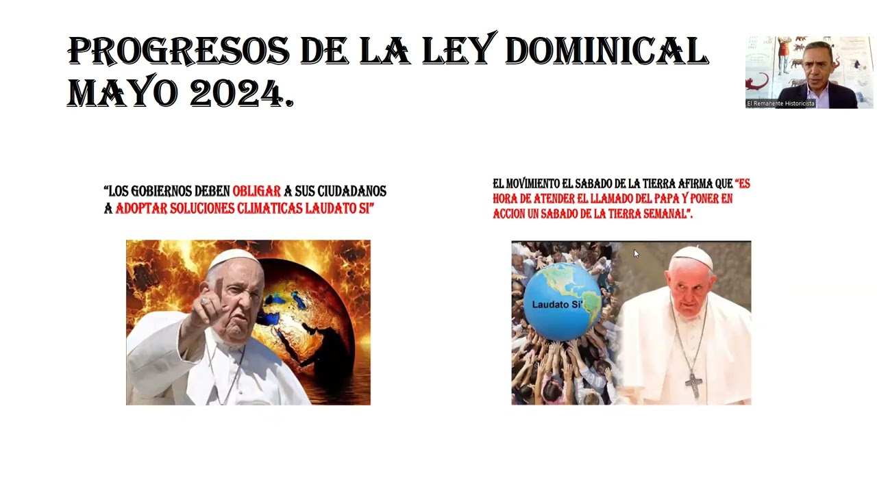 "PROGRESO DE LA LEY DOMINICAL MAYO 2024". Carlos Gómez.