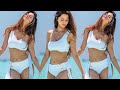 Vedhika Sizzling White Bikini