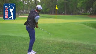 Scottie Scheffler's IMPRESSIVE eagle hole-out at RBC Heritage