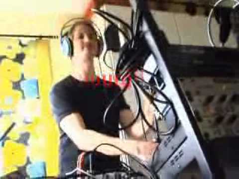 Ironglow recording some vocals in the studio, Funny, Häggsång WCP.wmv