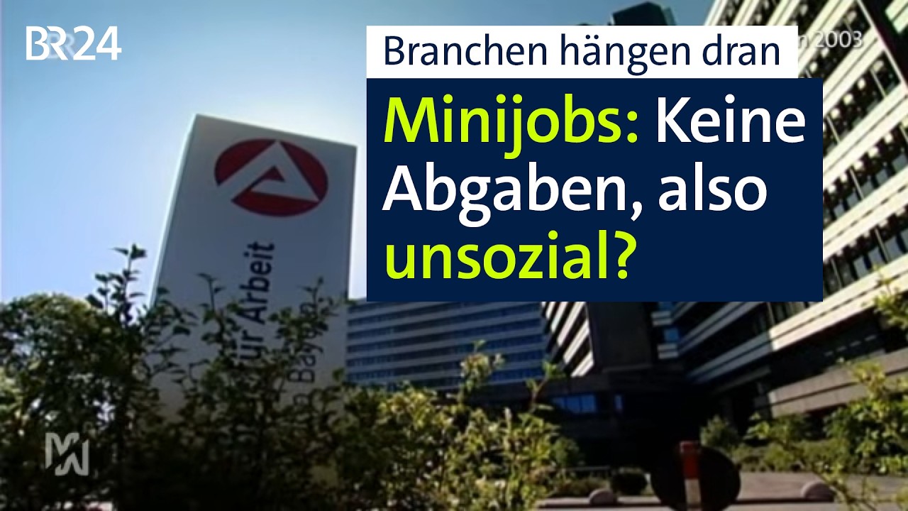 Minijobs in der Diskussion: Keine Sozialabgaben, also unsozial? | mehr/wert | BR24