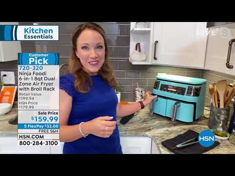 Ninja Foodi 6in1  8Quart DualZone Air Fryer with Broil R...