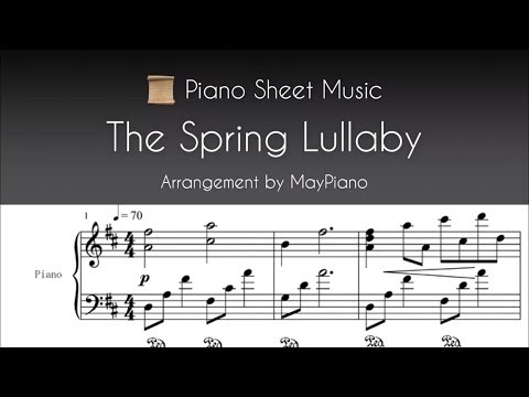 Piano Sheet Music - The Spring Lullaby - Dancing Line