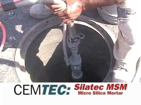 Cemtec: silatec msm micro silica mortar, spray applied morta...