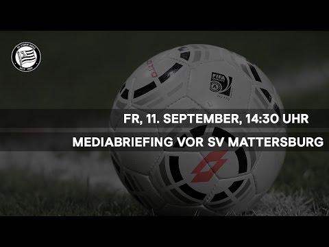 LIVE: Mediabriefing vor SV Mattersburg (8. Runde 2015/16)