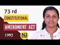 73rd amendment of indian constitution in malayalam