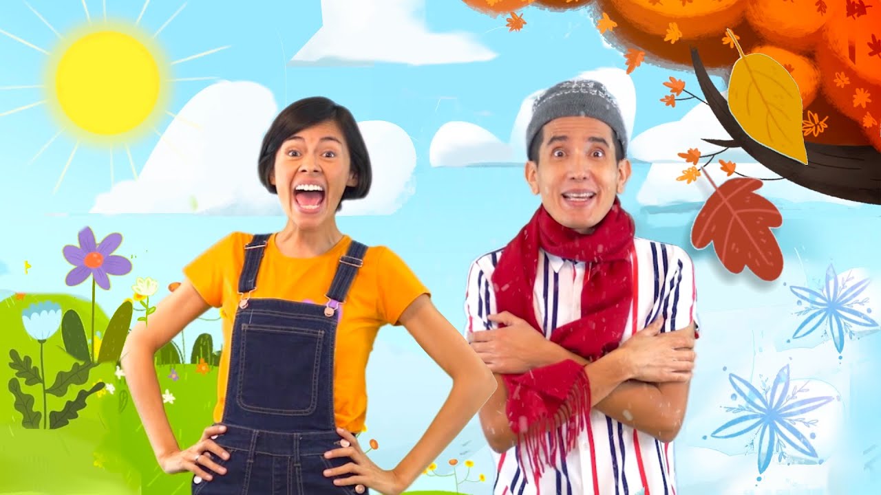 Las 4 estaciones 🌞☃️- Canción para niños 123 Andrés - Ciencia y naturaleza - EDUCATIVO