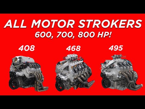 HOW TO MAKE MASSIVE ALL-MOTOR LS POWER! HOW MUCH POWER DOES A 408, 468 OR 495 STROKER LS MAKE?
