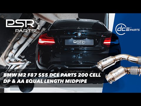 BMW M2 F87 S55 Competition || DCE Parts 200 Cell Downpipe & Active Autowerke Equal Length Midpipe