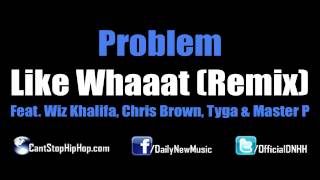 Problem - Like Whaaat (Remix) (Feat.  Wiz Khalifa, Chris Brown, Tyga &amp; Master P) [Dirty CDQ No Tags]