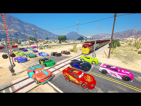 Street Race Crazy Cars McQueen VS Jackson Storm & Friends Flip Dover Conrad Camber Bubba Wheelhouse