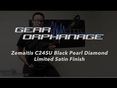 Zemaitis Casimere C24SU SATIN Black Pearl Diamond Superior NEW Electric Guitar with Hardshell Case image 11