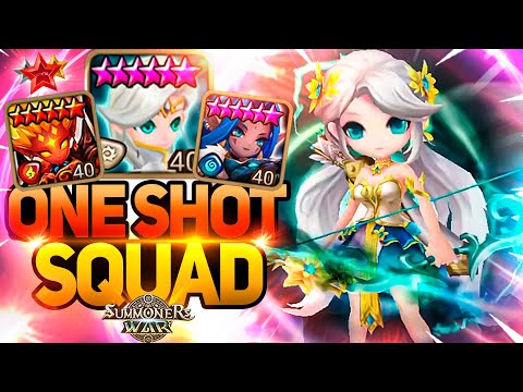 +100 Pts with HIGH SPEED ONE SHOT TEAM (Road to G1) - Summoners War