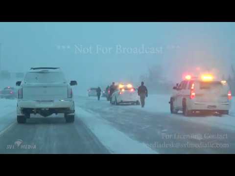 Fargo, North Dakota - Snowy Morning Commute, Accident Scene, Vehicle Stuck - December 27th, 2018