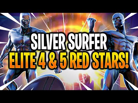 *NEW* ELITE 4 & 5 SILVER SURFER RED STARS! - MARVEL Strike Force - MSF